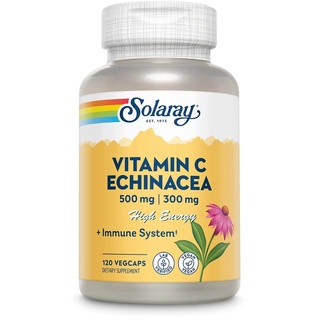 Solaray, Vitamin C Echinacea, 120 VegCaps