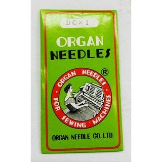 ORGAN NEEDLES เข็มจักรโพ้ง 3 เข็ม เข็มจักรเย็บผ้า DC NO 100/16 10Pcs (สีเงิน)