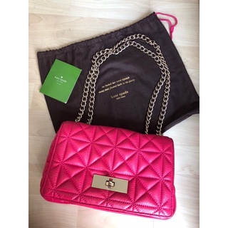 USED Kate Spade shoulder bag สีชมพูสดใส