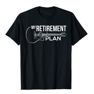 เสื้อยืดผ้าฝ้ายพิมพ์ลายแฟชั่น เสื้อยืดผ้าฝ้าย พิมพ์ลาย My Retirement Plan Guitar สไตล์ฮิปฮอป สําหรับผู้ชาย