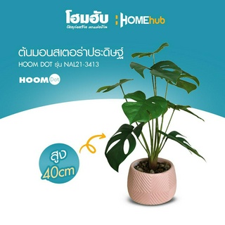 ต้นมอนสเตอร่าประดิษฐ์ HOOMDOT  สูง 40 cm #NAL21-3413 (รวมกระถาง)