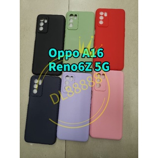 Reno6Z ✨พร้​อมส่งใน🇹🇭✨เคสTPU​นิ่ม​สีพาสเทลคลุมกล้อง For​ Oppo Reno6Z 5G / Oppo A16 / Reno6Z 5G / Reno6 5G