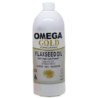 (Omega gold organic flaxseed oil) 1L. ออสเตรเลีย น้ำมัน เมล็ด ลินิน สกัดเย็น