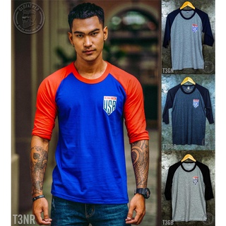 เสื้อแขนสามส่วนวินเทจ USA Vintage ( รหัสสินค้า T 3 )