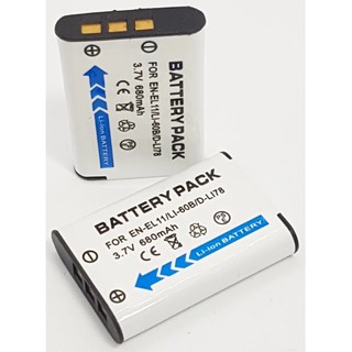 (แพ็คคู่ 2 ชิ้น) For Nikon แบตเตอรี่กล้อง รุ่น EN-EL11 / ENEL11 Replacement Battery for Nikon