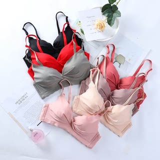 ชุดชั้นใน ไร้โครง ชุดชั้นในไม่มีโครง แบบเรียบๆ สีพาสเทล หวานๆ