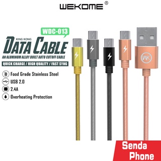 KINGKONG สายชาร์จ รุ่น 013M WEKOME สายชาร์จเร็ว 2.4A สายยืดได้  Data cable สายชาร์จคงทน สายชาร์จหุ้มสแตนเลส สายชาร์จแท้