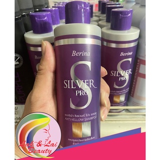 Berina Silver Pro Anti Yellow Shampoo 250ml. เบอริน่า ซิลเวอร์ โปร 250 มล แชมพูม่วง ล้างไรเหลือง สำหรับผมฟอกสี เพิ่มประก