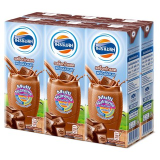 ✨ขายดี✨ โฟร์โมสต์ ผลิตภัณฑ์นมพร่องมันเนยยูเอชที รสช็อกโกแลต 225มล. x 6 กล่อง Foremost UHT skimmed milk chocolate product