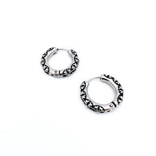 🇰🇷byyum🇰🇷 Handmade products in Korea [Cross Ring Surgical Earrings]