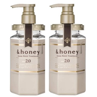 AND HONEY ทรีทเมนต์ แอนด์ ฮันนี่ ดีป มอยซ์ ทรีทเมนต์ สเตป 2.0 สูตรน้ำมันอาร์แกนออร์แกนิกโมร็อกโก น้ำผึ้งมานูก้า 2 ขวด