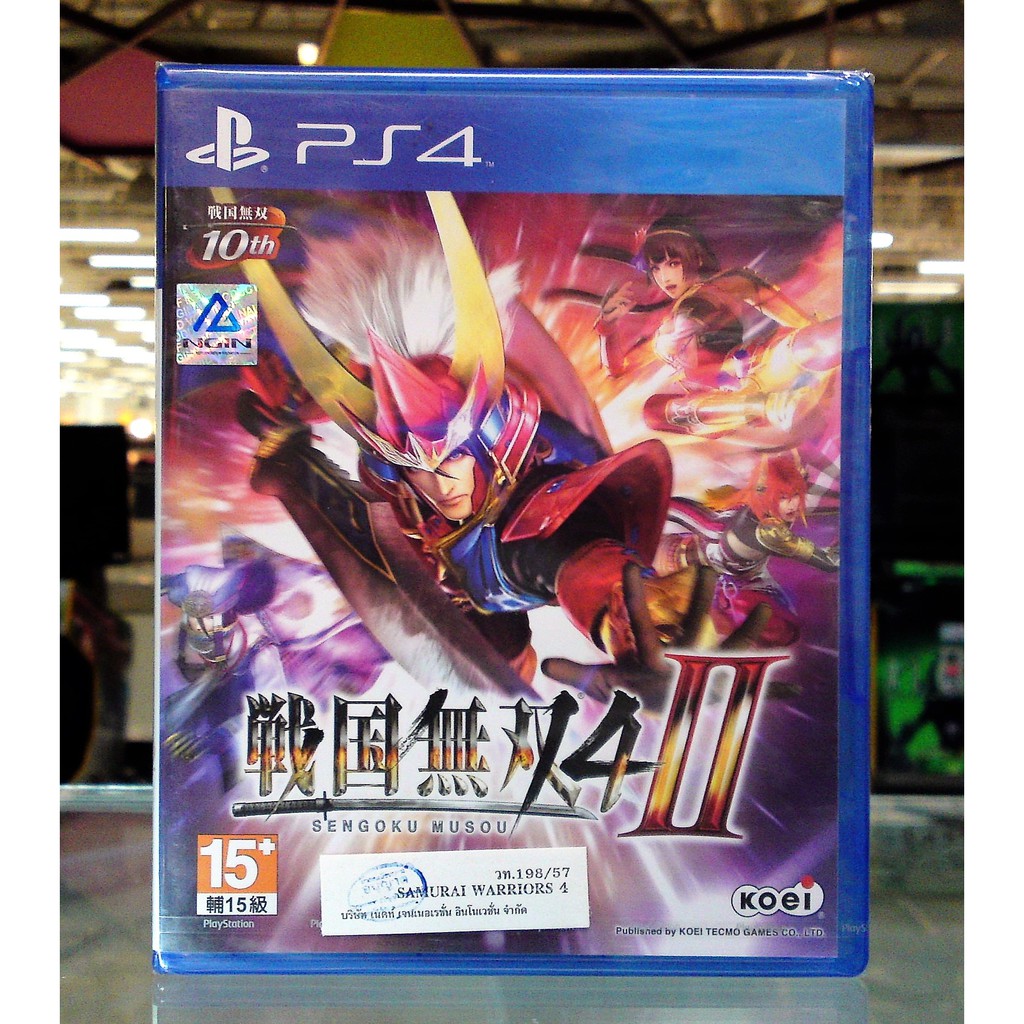 แผ่นเกม PS4 มือหนึ่ง Sengoku Musou 4-II (JP) แผ่นPS4 Sengoku Musou 4-2 (ชื่ออังกฤษ Samurai Warriors 
