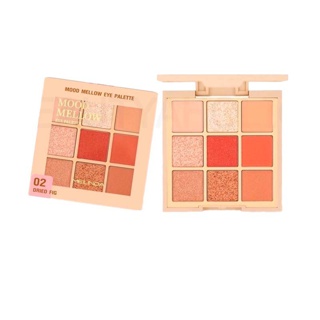 🛑ส่งของทุกวันจากกทม🛑 อายแชโดว์ พาเลทท์ Meilinda Mood Mellow Eye Palette 9 ช่องสีในตลับ 5.85g. \\ MC3110