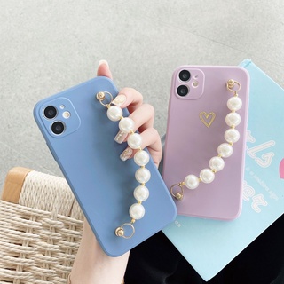 เคสโทรศัพท์มือถือไข่มุกสร้อยข้อมือ สำหรับ 12 Pro 7พลัส X 11 6 XS เคสi12 7/8 plus13 13pro 13promax #645