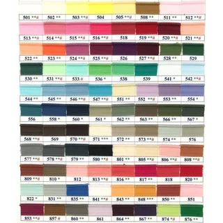 ซิปซ่อนคุณภาพ VOE ขนาด 9นิ้ว 100 เส้น คละสีได้ (1 ห่อ 100 เส้น)