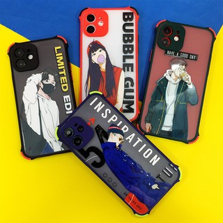 เคส oppo Reno3pro/Huawei p40 proพร้อมส่ง!! เคสกันกระแทก เคสกันเลนส์กล้อง เคสกันกล้อง  ขอบสี เคสแฟชั่น เคสหลังขุ่น