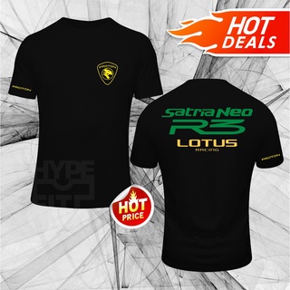 คอตต้อนคอกลมใหม่ เสื้อยืดแขนสั้น พิมพ์ลายโลโก้แข่งรถ Proton R3 Satria Neo ไซซ์ XS S M L XL 2XL 3XL 4XL 5XLS-5XL