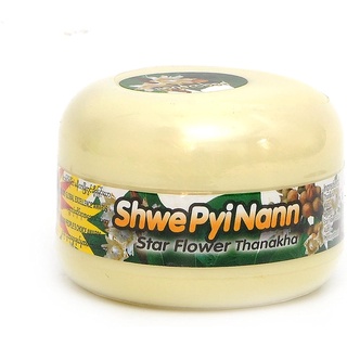 Shwe Pyi Nann Star Flower Thanakha (ครีมแป้งทานาคา สูตรดอกพิกุล) 50g.