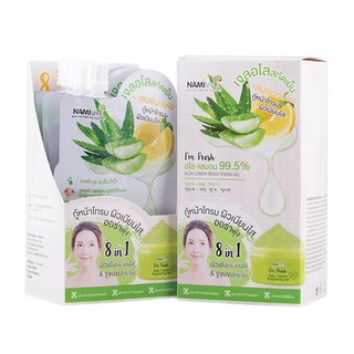 [กล่อง] นามิ แอม เฟรช อโล-เลมอน 99.5% ไบรท์เทนนิ่ง เจล:Nami Im Fresh Aloe-Lemon Brightening Gel:กู้หน้าโทรม ผิวเนียนใส