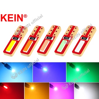 KEIN 1 ชิ้น T5 W3W 7020 2SMD ลิ่มเครื่องมือแดชบอร์ดรถเมตรหลอดไฟ LED คริสตัลสีแดงแผงสัญญาป้ายทะเบียนแสง