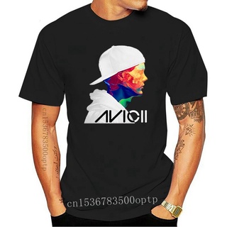 ขายดี เสื้อยืด พิมพ์ลายกราฟฟิค Avicii Dj สีดํา สําหรับแฟนคลับ Street Tee EIlcdd55HOhama18S-5XL