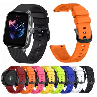 สาย Amazfit Bip 3 Strap ซิลิโคน สายนาฬิกา Amazfit Bip 3 Pro Strap Amazfit GTS 2, Amazfit GTS 3, Amazfit GTS 2e, สาย Amazfit gts 2 mini, สาย Amazfit bip u pro Strap Huawei Watch GT2, Huawei GT3 42mm สายนาฬิกา Galaxy watch 4 Strap