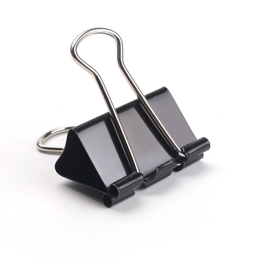 ตัวหนีบกระดาษสีดำ/คละสี คลิปหนีบ หลายขนาด