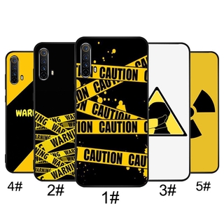 OPPO A91 A92S A72 A52 A31 A12 A8 F15 X2 Pro Realme 6 Pro C3 Yellow warning Phone Case