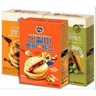 Sweet Korean Pancake Mix, ขนมโฮต๊อกพร้อมไส้, แป้งสำเร็จรูปทำโฮต๊อกพร้อมไส้ ขนาด 300g.,400g. ยี่ห้อ CJ