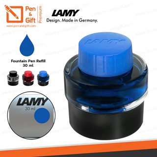 หมึกขวด LAMY T51 [30 มล.] หมึกเติมปากกาหมึกซึม มี 3 สี ดำ, น้ำเงิน, แดง - REFILL INK BOTTLE for Fountain Pen ของแท้ 100%