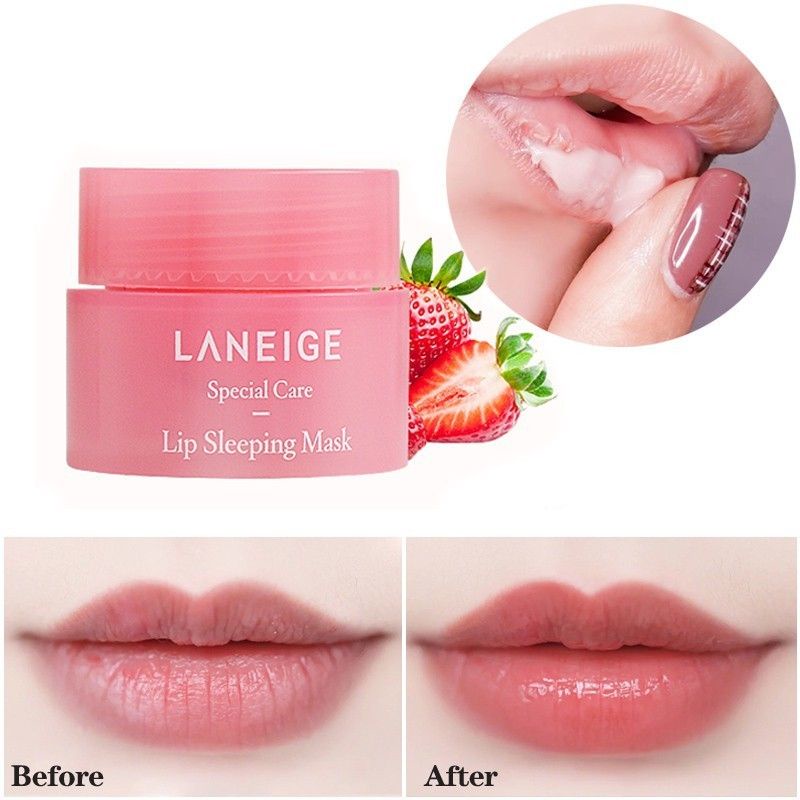ลิปสติก ลิปแก้ปากดำ ลิปมาร์ก LANEIGE Lip Sleeping Mask 3g. ลาเนจ มาสก์