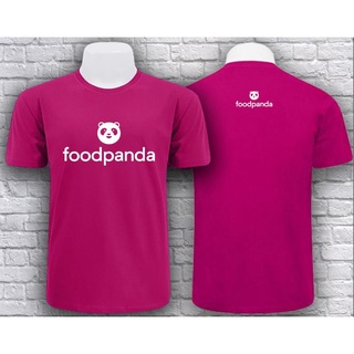 เสื้อยืดFood panda สกรีนหน้า-หลัง คอตตอน100%32 ราคาถูก