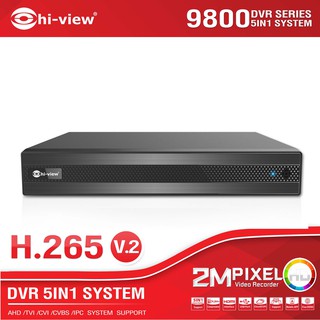 Hi-view เครื่องบันทึกภาพ รุ่น HA-98504 2MP H.265 DVR 5 in 1 AHD/TVI/CVI/CVBS/IPC