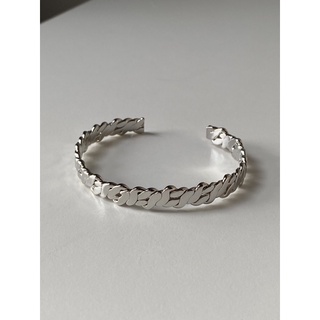 silver rope twist bangle