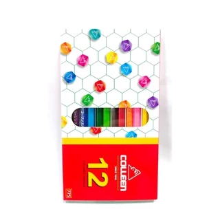 สีไม้คลอรีนแท่งยาว 12 สี หัวเดียว (กล่อง)