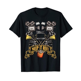 [S-5XL] เสื้อยืด ผ้าฝ้าย พิมพ์ลาย Keep It Reel JIdnld85HDlppf94 สําหรับแฟนหนัง