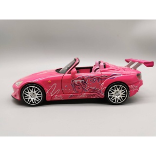 SUKIS HONDA S2000 Pink "Fast &amp; Furious" model 1:24 Movie Diecast Model Car by Jada