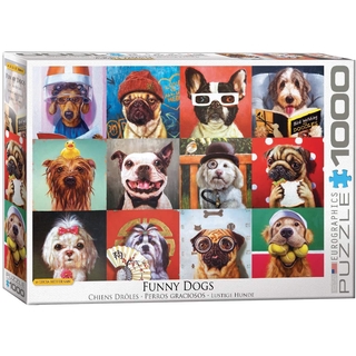 FUNNY DOGS - จิ๊กซอว์ 1000 pc PUZZLES EUROGRAPHICS