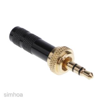 [SIMHOA] 3.5mm Stereo Jack Plug Screw Lock Repair Headphone Gold Plated Contact Cable