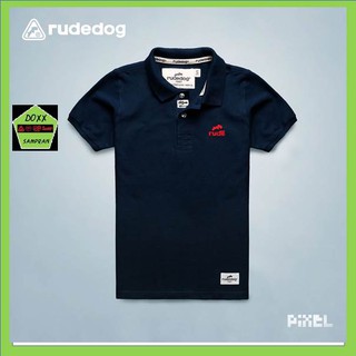 rudedog เสื้อโปโล  ชาย หญิง  รุ่น Pixel สีกรม