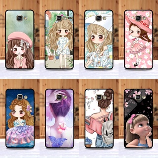 เคส Samsung A7 (2016) ลายการ์ตูนผู้หญิง ขอบนิ่มหลังแข็ง เคสมือถือ เคสโทรศัพท์ Case เคส TPU ขอบนิ่มหลังแข็ง