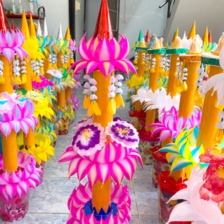 เทียนพรรษา DIY พร้อมตกแต่งเอง