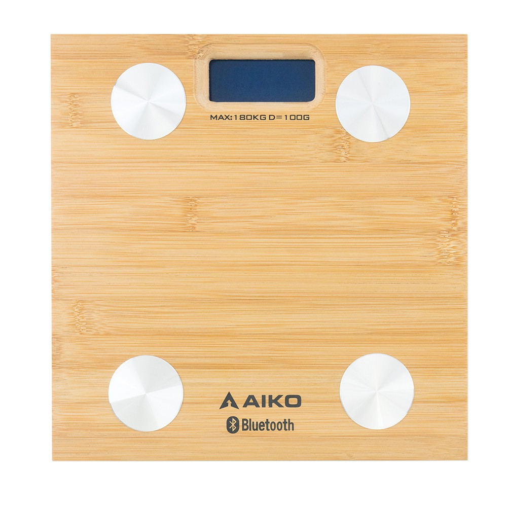 AIKO เครื่องชั่งน้ำหนักดิจิตอล ฺBluetooth Scale ลายไม้ รุ่น AK-8030
