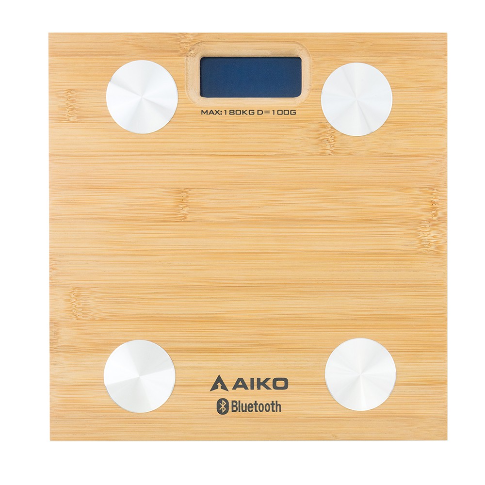 AIKO เครื่องชั่งน้ำหนักดิจิตอล ฺBluetooth Scale ลายไม้ รุ่น AK-8030