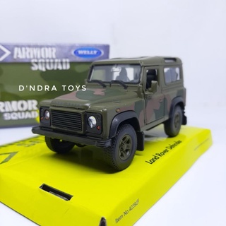 ┋1:38 Land Rover Defender Army Diecast Diecast Car Model Toy