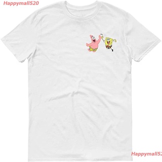 เสื้อยืดที่คุณต้องการHappymall520 SpongeBob SquarePants Do Stuff Together Short Sleeve T-Shirt เสื้อยืด ดพิมพ์ลาย เสื้อย