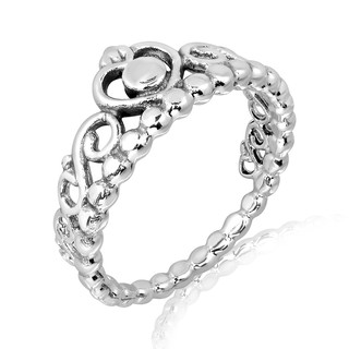 MachuSilver แหวนเงินแท้ 925 Sterling Silver แหวนมงกุฎ เสริมโชค พร้อมถุงกำมะหยี่