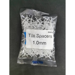 กากบาทเว้นร่องกระเบื้อง1.0มม จำนวน200ตัว Tile spacer จัดแนวกระเบื้อง MAMAKI