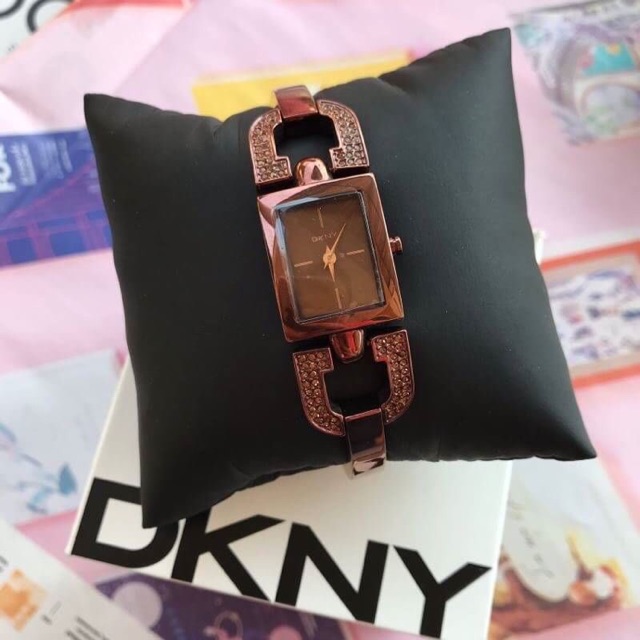 DKNY Glitz Brown Mother-of-Pearl Dial Women's Watch