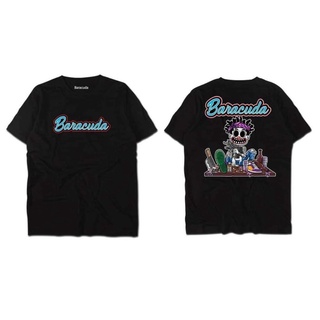 เสื้อยืดผู้ชาย เสื้อยืดลาย BA - 002 DRUNK BARACUDA  #ค่าส่งเริ่มต้น23฿ เสื้อยืดสกรีนลาย   แถมฟรีสติ๊กเกอร์ทุกตัว S-5XL